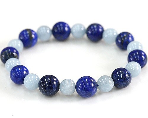 Amazon.co.jp: ラピスラズリ アクアマリン ブレスレット ラピスラズリ