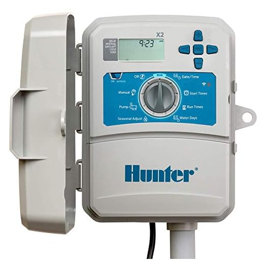 Hunter X2 14-Station Outdoor Sprinkler Controller, Wi-Fi Capable Smart Irrigation System, Hydrawise Compatible, Weather-Based Scheduling for Lawn and Garden