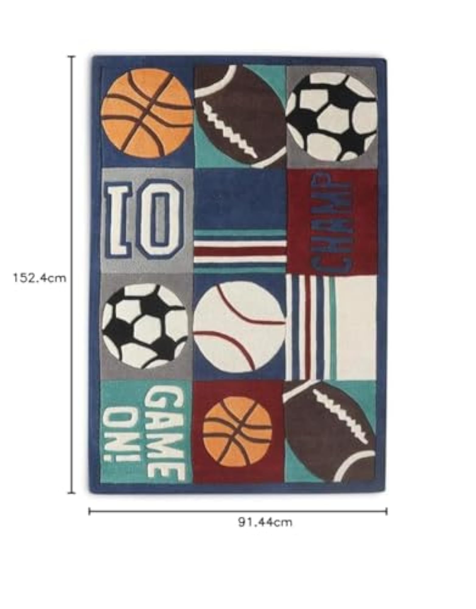 Handmade Kids Carpet, 3x5 Feet