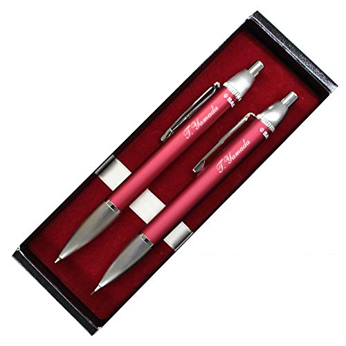 名入れ ボールペン&シャープペン 2本セット タイムタイド レッド SAILOR