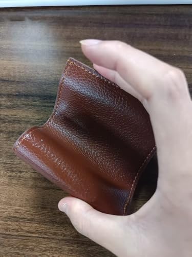 Ultra soft synthetic leather men's wallet, easy to carry, compact design, safe for holding cash cards, black, brown, suitable for personal use and gift giving (brown)4