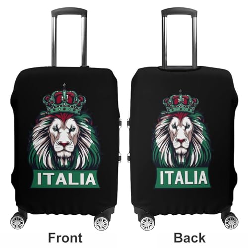 Lion Italy Italian Flag Luggage Cover Suitcase Protector Travel Baggage Covers for Men Women S3