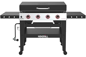Nexgrill 4 Burner Gas Grill - Daytona 4-Burner Propane Gas Griddle
