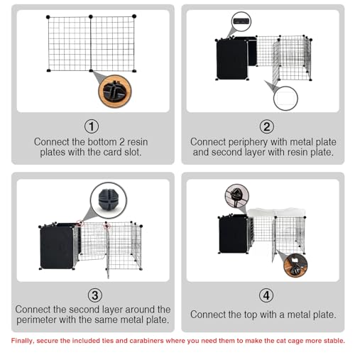 BNOSDM Dog Pet Playpen Metal Wire Puppy Fence Indoor, Portable Yard with Door Small Animal Exercise Pen for Small-Sized Senior Dog, Disabled Dog, Rabbit BNOSDM Dog Pet Playpen Metal Wire Puppy Fence Indoor, Portable Yard with Door Small Animal Exercise Pen for Small-Sized Senior Dog, Disabled Dog, Rabbit