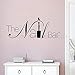 The Nail Bar Logo Wall Window Sticker Manicure Salon Design Wall Decal Removable Nail Art Wall Sticker (Black, 57x22cm)