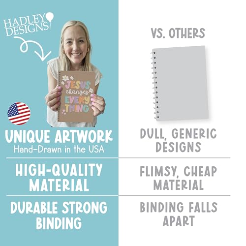 Journaux chrétiens Hadley Designs en kraft pour notes bibliques et prières