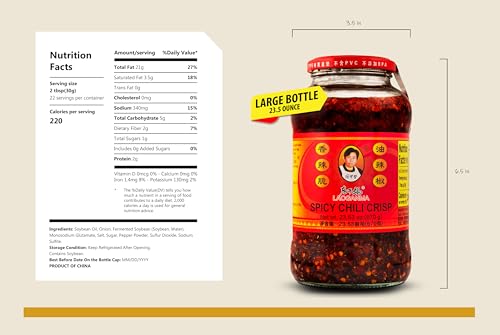 image for Lao Gan Ma Spicy Chili Crisp Hot Sauce – Restaurant Size 23.63 oz (6