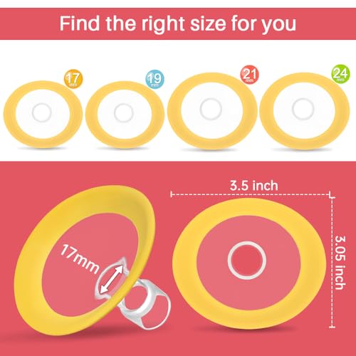 PumpMom repuestos ovalados 17mm para Medela miniatura 5