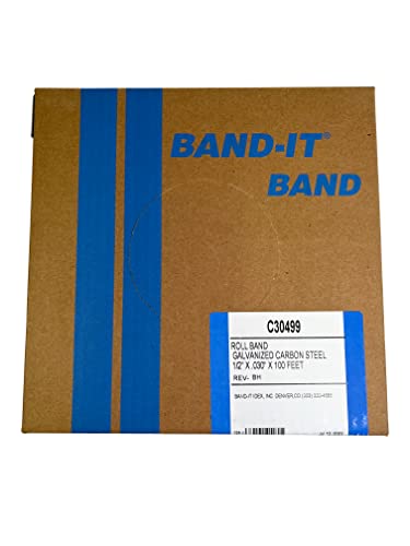 BAND-IT C30499 Galvanized Carbon Steel Band, 1/2