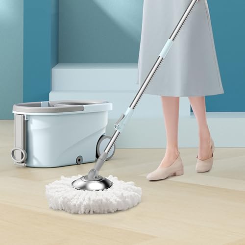 Image of Mop Set, Hand Wash Household Dehydration Mop Tile Wooden Floor Dry and Wet Mop Commercial Dust Removal Office Hotel to Pursue Happiness Wisdom