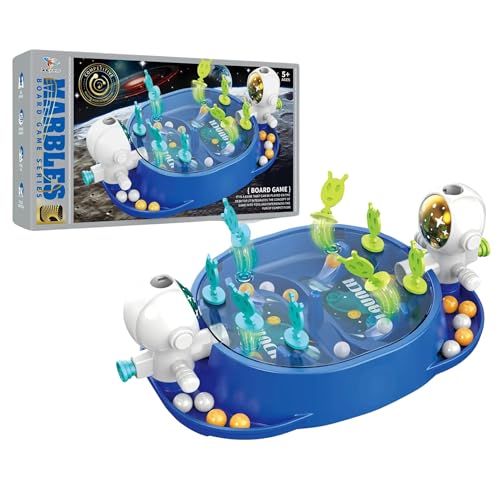 Image of Lefan Pinball Game for Kids 3 4 5 6 7 Years Old Mini Tabletop Pin Ball Board Game for 2-4 Players Fun Educational Game Toy Birthday Gift for Boys Girls Indoor Family Game Set (Blue)