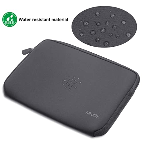 Image of Arvok 17-17.3 Inch Laptop Sleeve Multi-Color & Size Choices Case /Water-Resistant Neoprene Notebook Computer Pocket Tablet Briefcase Carrying Bag /Pouch Skin Cover for HP /Dell /Lenovo /Asus /Acer, Grey