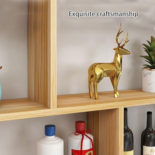 Soporte para botellas de vino para pared 100x15x100cm blanco miniatura 6