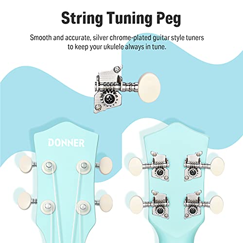 Donner Ukulélé Soprano Débutant Ukulélé Kit pour Adulte 21 pouces avec Sac Sangle Tuner, Anglais Online Leçon, pour les… - Les Beatles, Paul McCartney, John Lennon, RIngo Starr, George Harrison Donner Ukulélé Soprano Débutant Ukulélé Kit pour Adulte 21 pouces avec Sac Sangle Tuner, Anglais Online Leçon, pour les… – Image 7