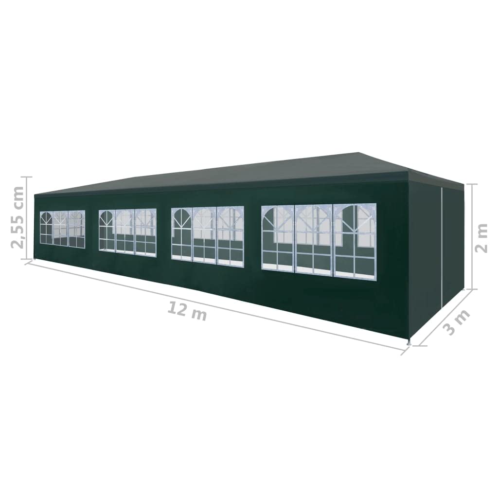 Meble Select namiot imprezowy 3 x 12 m zielony
