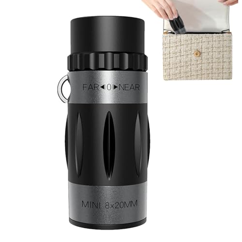 Telescopio monoculare ad alte prestazioni - telescopio HD portatile con visione chiara compatto 8x20