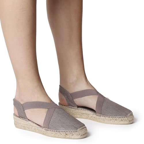 Image of Toni Pons - VERONA - Women's flat vegan espadrilles with elastics