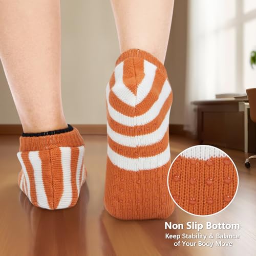 Image of American Trends Slipper Socks for Women Non Slip Christmas Socks Comfy Warm Winter Grippy Socks with Grippers