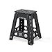 Taburete Plegable para Adultos y niños, Taburete Plegable para la Cocina del jardín Taburetes pequeños, Negro,XXL