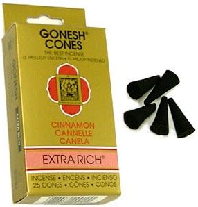 Cinnamon - Gonesh Incense Cones - Pack of 25