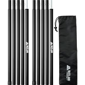 アルミポールフルセット RED ☆ peakポールケースのおまけ付き アルミ