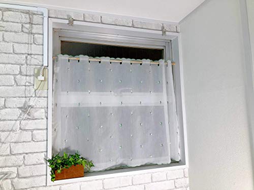 カフェ カーテン 小窓用 幅 約 100x丈45cm