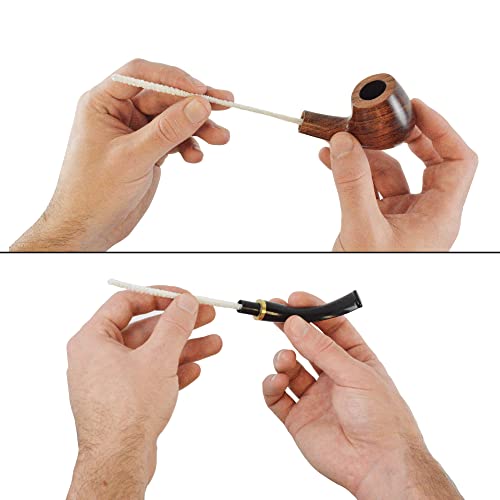 Mantello Pipe Cleaners (176 Pack- Soft Bristle) - 6 Inch, 100% Cotton, Steel Wire Pipe Cleaners For Pipe Smoking- Pipe Cleaners Bulk For Glass Tobacco Pipe, White Pipe Cleaners Craft Supplies #TOP5