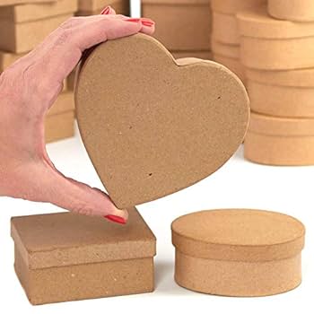 【PAPIER-MACHE STORAGE CONTAINER】 Vintage Small Decoupage Papier Mache Cardboard 3-drawer