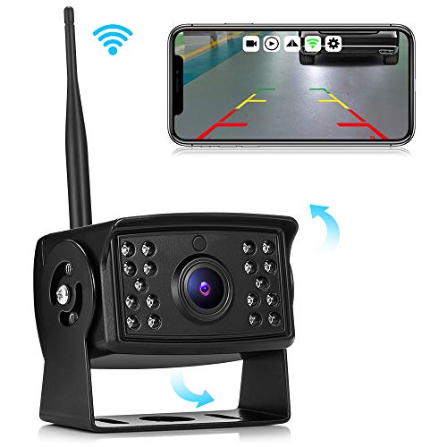 AUTOLOVER Backup Camera HD 720P Wireless Backup Camera for Truck, RV, Camper, Trailer
