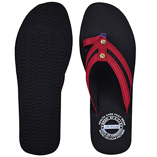 Image of DR PLUS Women's Healthcare, Diabetic and Orthopedic MCR /MCP Footwear /Sandals /Slipper /Chappal