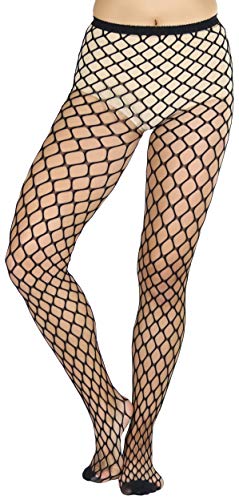 Image of ToBeInStyle Women's Large Mesh Fishnet Patterned Pantyhose Tights