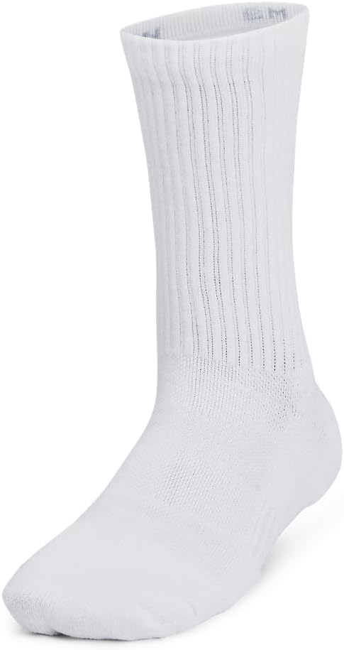 Under Armour Boys' Training Cotton Crew Socks (6 Pairs)
