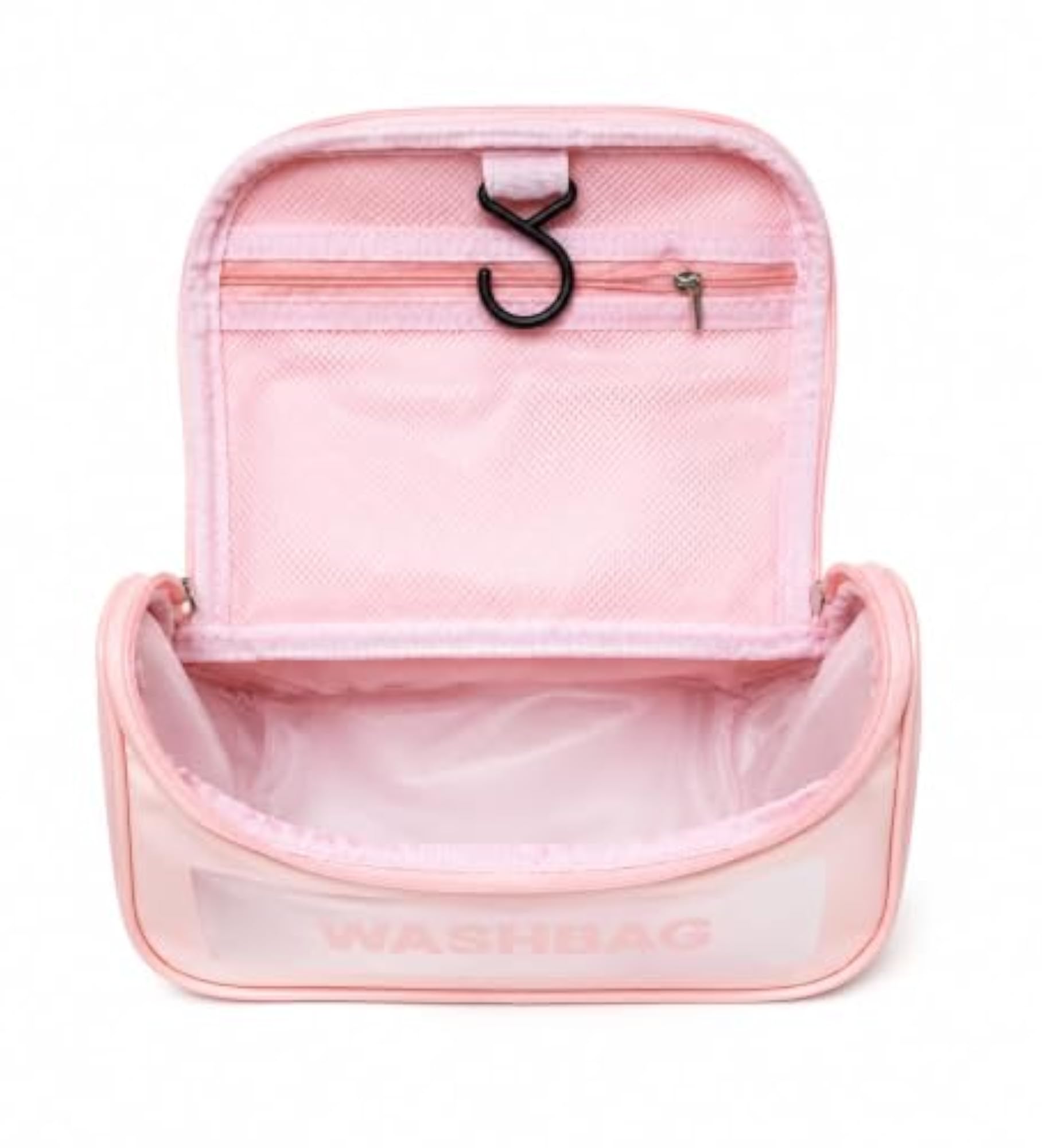 Pink Transparent Travel Toiletry Organizer Bag