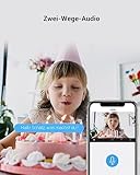 EZVIZ 1080P WLAN IP Kamera, schwenkbare Überwachungskamera Innen mit Zwei-Wege-Audio, Bewegungsverfolgung, IR Nachtsicht für Haustier, Hunde, Babyphone kompatibel mit Alexa, C6N