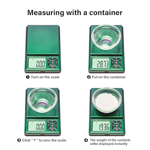 GRAM PRES Digital Pocket Gram Scale 300g x 0.01g Accuracy, Small Mini High Precision Scale Digital Weight Grams and Oz for Jewelry, Diamond,Arrows, Powders and Food,with 50g Cal Weights