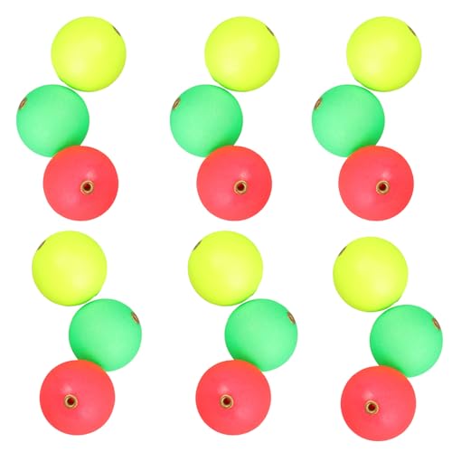 Flotteurs de pêche Healeved anti-emmêlement 36mm en mousse rigide avec anneau en cuivre
