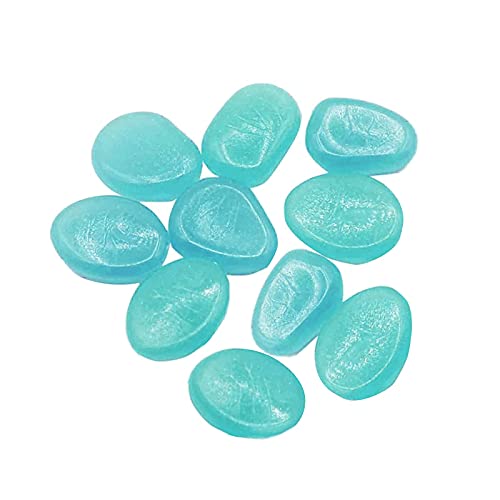 Achimlt Decorative Glow Rocks, Glow in The Dark Rocks Stones Pebbles for Outdoor Decor, Glowing Rocks for Fish Tank Rocks Yard, Decorations for Backyard Walkways, Gardens, Driveways (Mint Green)
