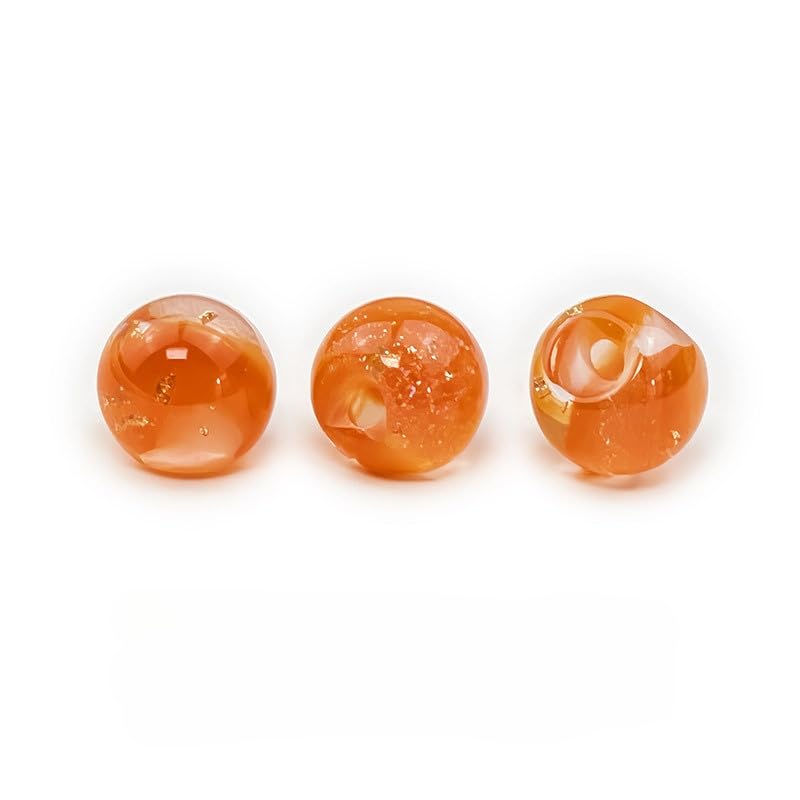 bottoni, Confezione da 50 bottoni multicolori con gambo in resina e metallo 10 mm for la lavorazione di tessuti(3# Orange)