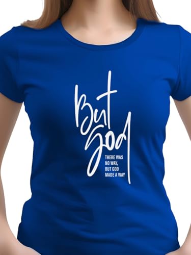 Image of XENOVAURBAN Women Cotton Printed Regular Fit T-Shirt | Stylish Round Neck Graphic Tshirt - WRN-BUTGOD2