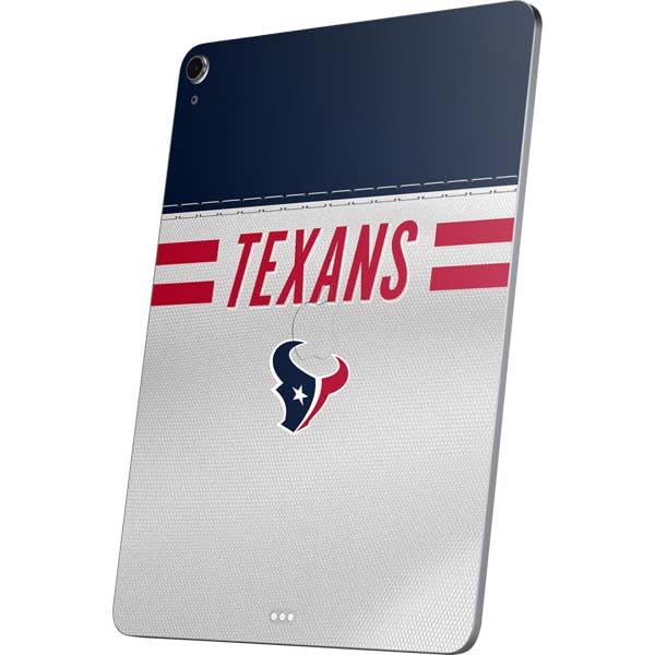 Skinit Decal Tablet Skin Compatible with iPad Air 11in (2024-2025) - Officially Licensed NFL Houston Texans White Striped Design