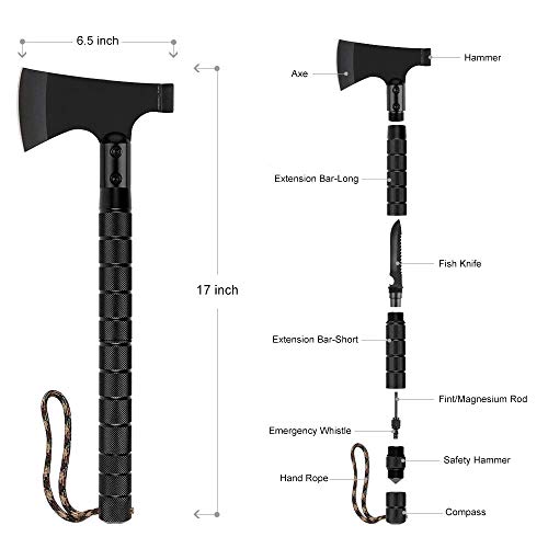 LIANTRAL Camping Axe, Folding Survival Hatchet Axe Tactical Axe for Outdoor - Image 2