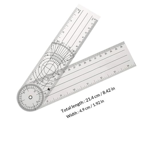 Goniómetro transportador PVC para medición de ángulos miniatura 2