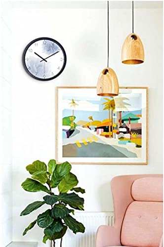 Horloge murale muette fleur gris-bleu de restaurant et balcon