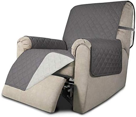 Greatime Sofa Covers,Slipcovers,Reversible Quilted Furniture Protector,Water Resistant,Improved Couch Shield with Elastic Straps,Anti-Slip Foams,Pet Kids,Children,Dogs(Futon, Black/Beige)