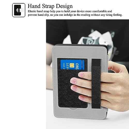 Capa Kindle 11ª Geração 2022 Capa Smart Case Tecido Textura PU Couro E PC Back Hard Cover Premium Co