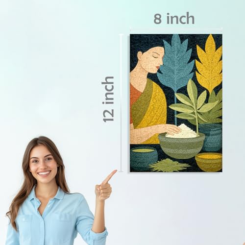 Image of SiddArtify Bohemian Wall Art Prints Set - Vintage People Poster Decor for Living Room Bedroom Office - 8x12 Sticker Pack of 6