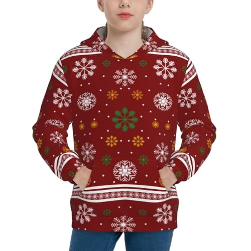 Merry Christmas Kid Hoodies Boys Sweatshirts Girls Pullover with Pocket
