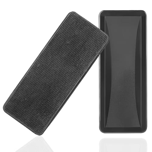 GWEOR 2 Pièces Brosse Effaceur Magnétique, Effaceur tableau blanc, Brosse tableau blanc magnetique, Creative éponge Magnétique Pour Tableau Blanc Tableaux Noir Tableau Magnétique Chalk Board (Noir)