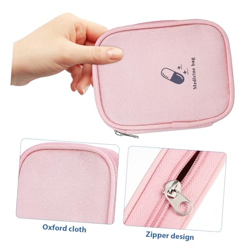 KESYOO 2 Unidades De Viagem Bolsa De Remédio Para Viagem Maleta Médica Vazia Porta Comprimidos Tecid