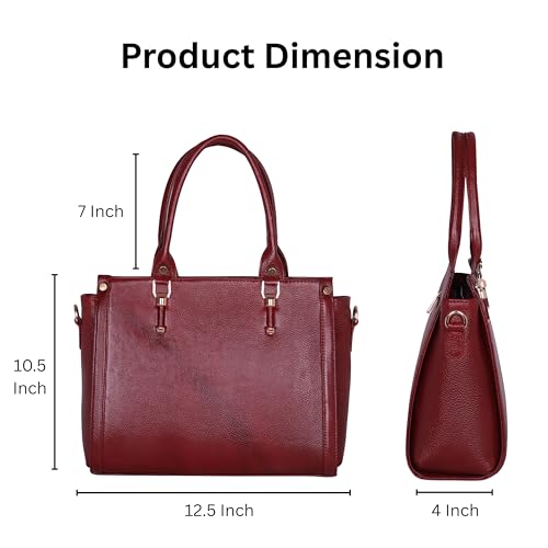 Image of DORPER MONEY HILL Durable Leather Satchel Bag for Women Genuine Handbag